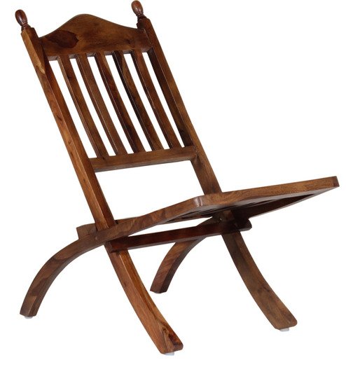 Traditional Wooden Folding Accent Chair